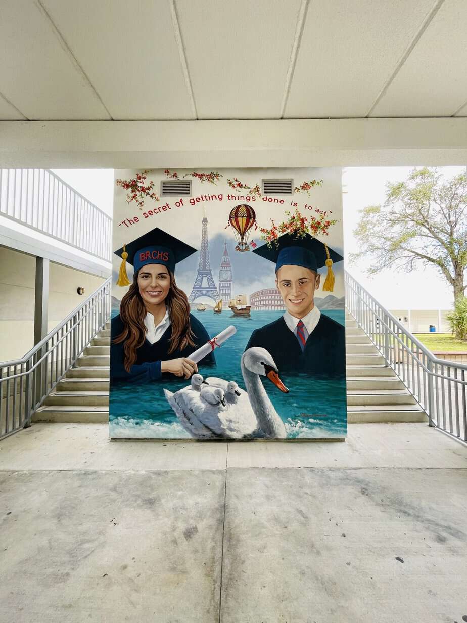 european-mural-student-graduates-boca-raton-georgeta-fondos - Murals By ...